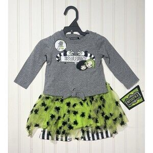 Beetlejuice Size 12 Months NWT 3 Piece Set Halloween Dress Up Casual Play Tutu
